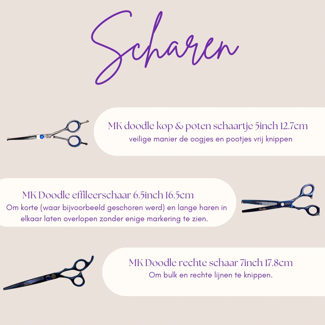Chunker schaar voor de dikke curly vachten