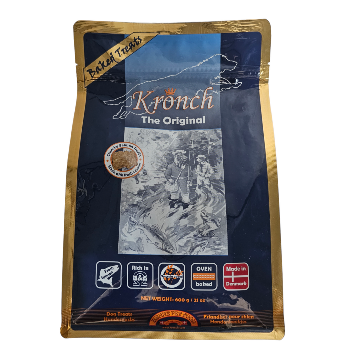 Lakse Kronch brosse zalm hondenkoekjes