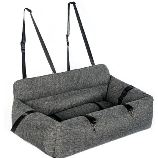 Honden Autostoel donkergrijs maat L