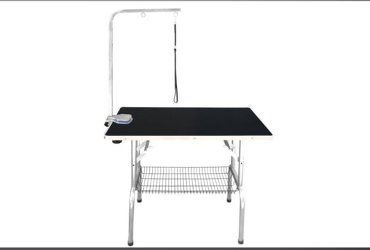 Trimtafel met dubbele of enkele trimbeugel en opbergmand