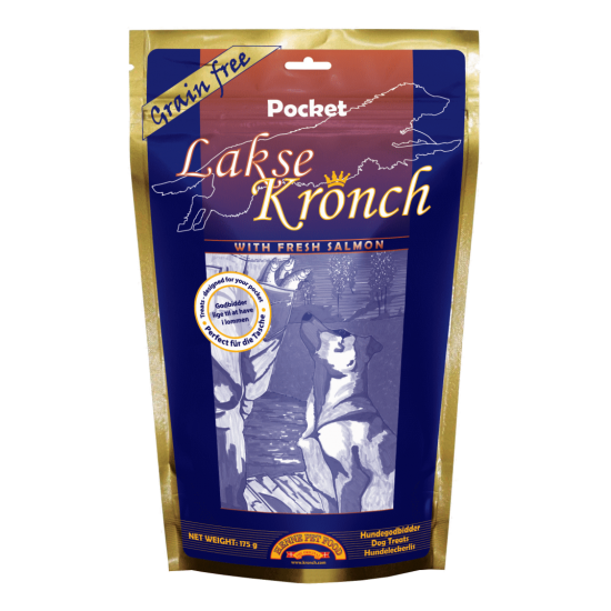 Lakse Kronch pocket voor honden 175 gram