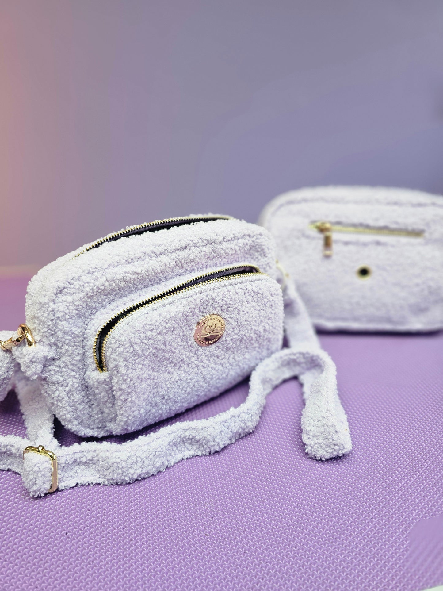 Dog mom bag Teddy Lilac