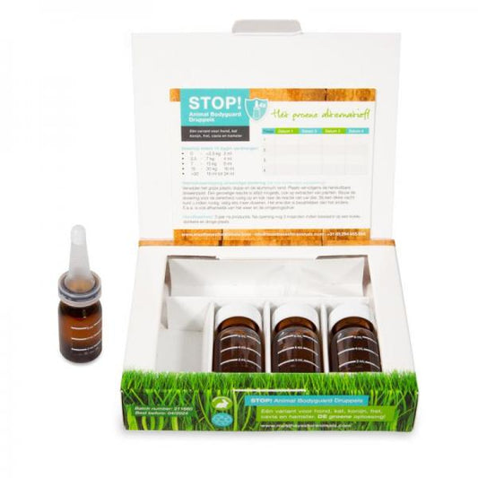 STOP! Animal Bodyguard 100% natuurlijke Teken en Vlooiendruppels