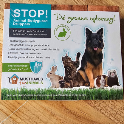 STOP! Animal Bodyguard 100% natuurlijke Teken en Vlooiendruppels