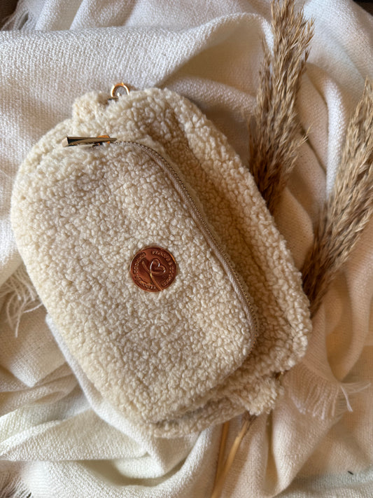 Dog mom bag Teddy Beige