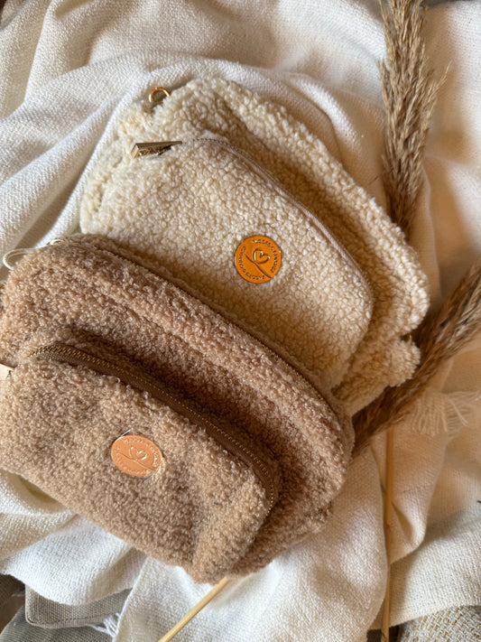 Dog mom bag Teddy Beige