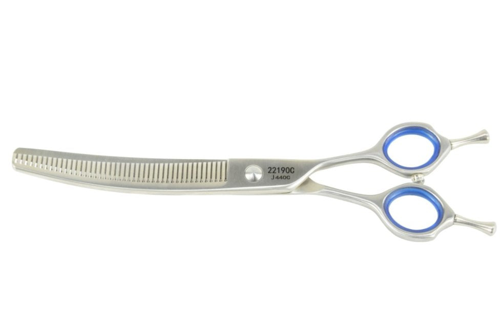 Tritra gebogen fluffer effileerschaar – 7 inch