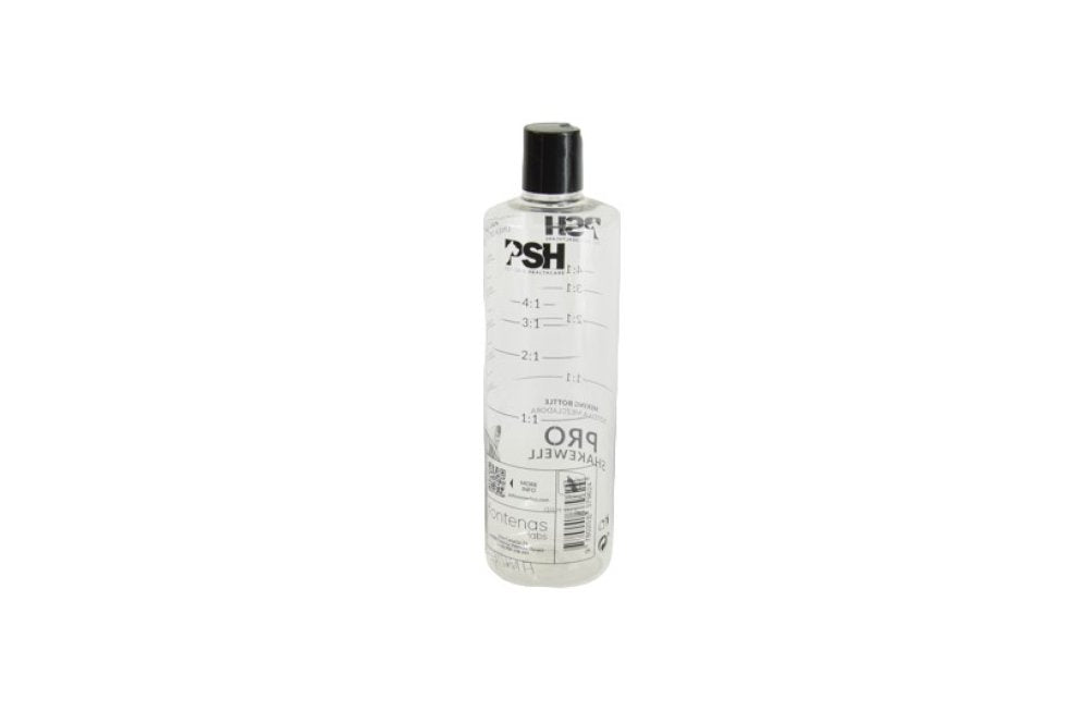 Mixing bottle with mixing ratio