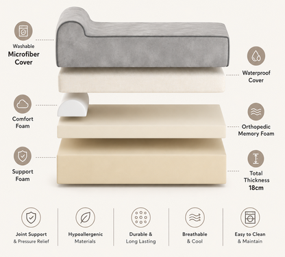 Originele bully bed kleur grijs