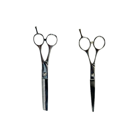 Setje scharen effileerschaar en rechte schaar 6 inch