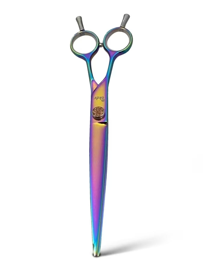 Linkshandige titanium serie gebogen schaar 7,5 inch