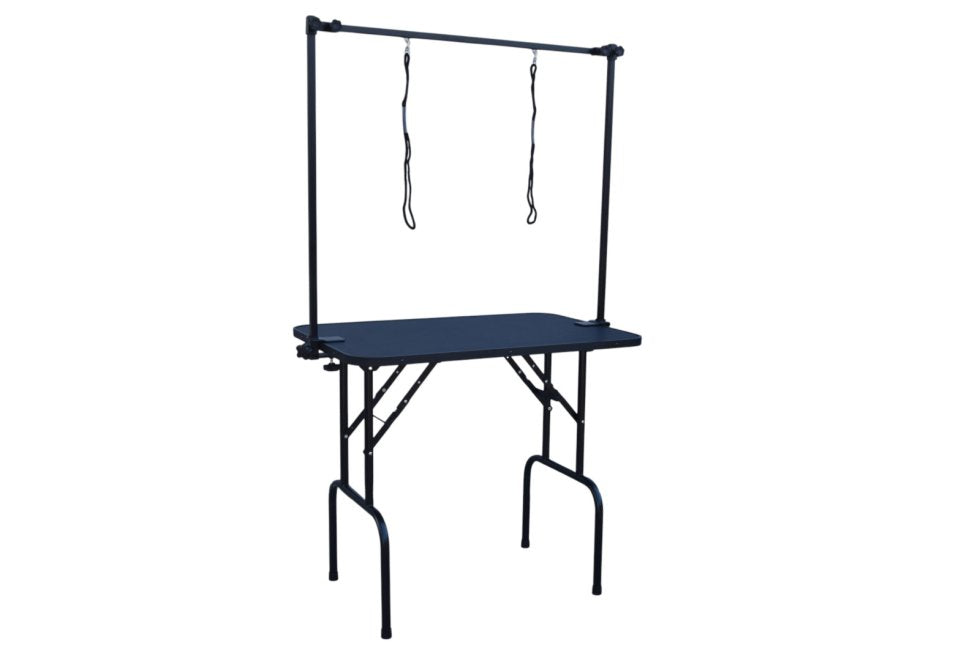 Grooming table with double grooming bracket Incl. trim loops 91x61x80H